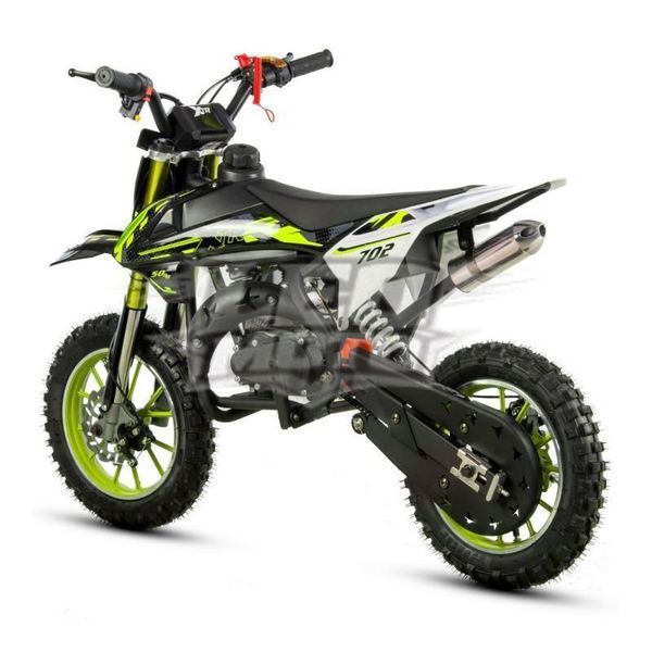 Міні мотоцикл CROSS XTR 702 50СМ3 з електростартером зелений-1 2391721137 фото