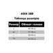 Шолом кросовий ASIX 189 Senior чорно-білий 2763191380 фото 5